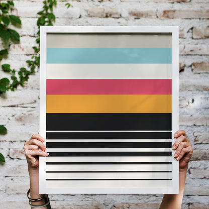 Abstract Lines Bauhaus Poster
