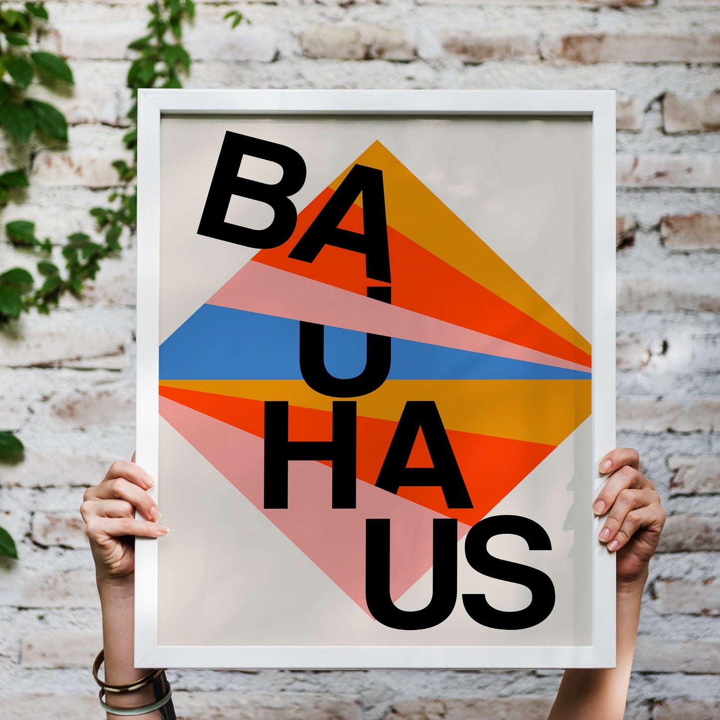 Bauhaus Text Poster