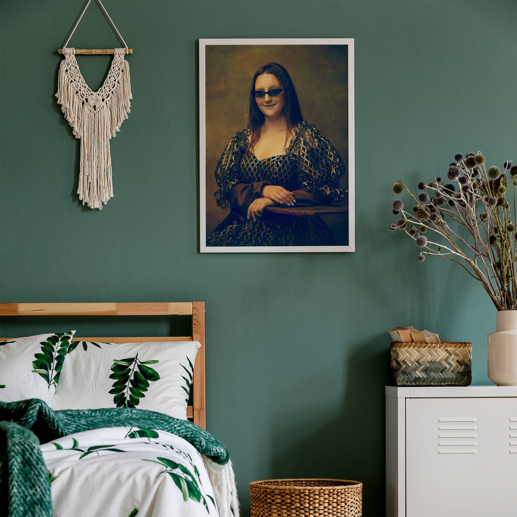 Funny Mona Lisa Poster for eclectic decor