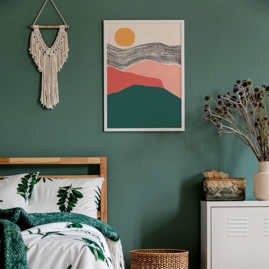 Minimalist Landscape Illustration Poster - HypeSheriff Europe