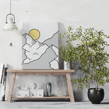 Scandinavian Landscape Print on canvas