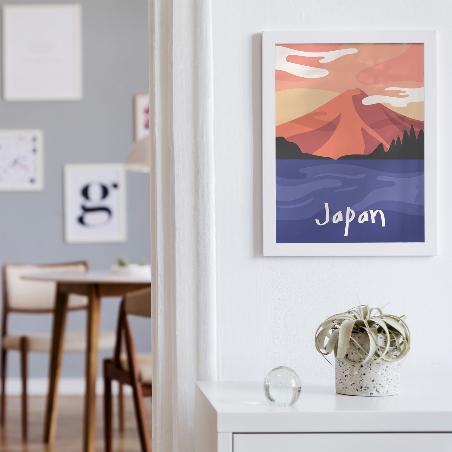 Colorful Japan Travel Poster