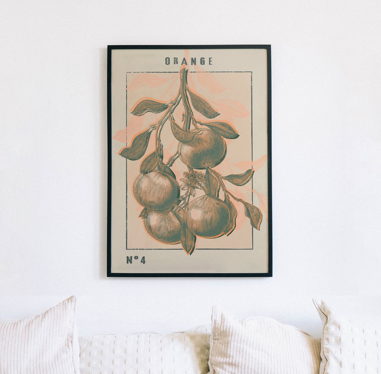 Vintage Orange Art Print