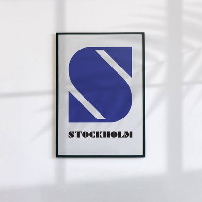 Stockholm Typographic Poster