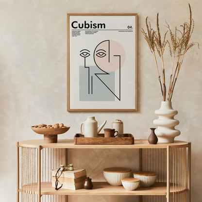 Minimal Cubism Poster