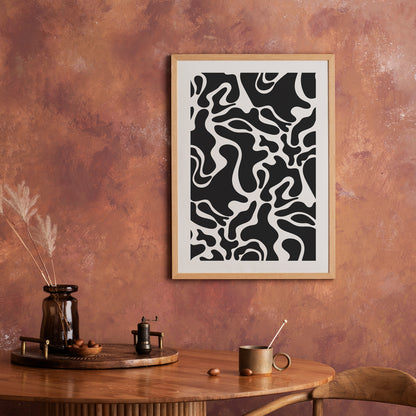 Black Abstract Artistic Poster