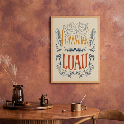 Vintage Hawaiian Luau Poster
