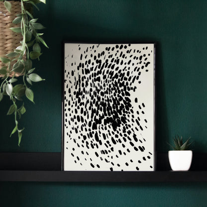 Ink Brush Abstract Poster