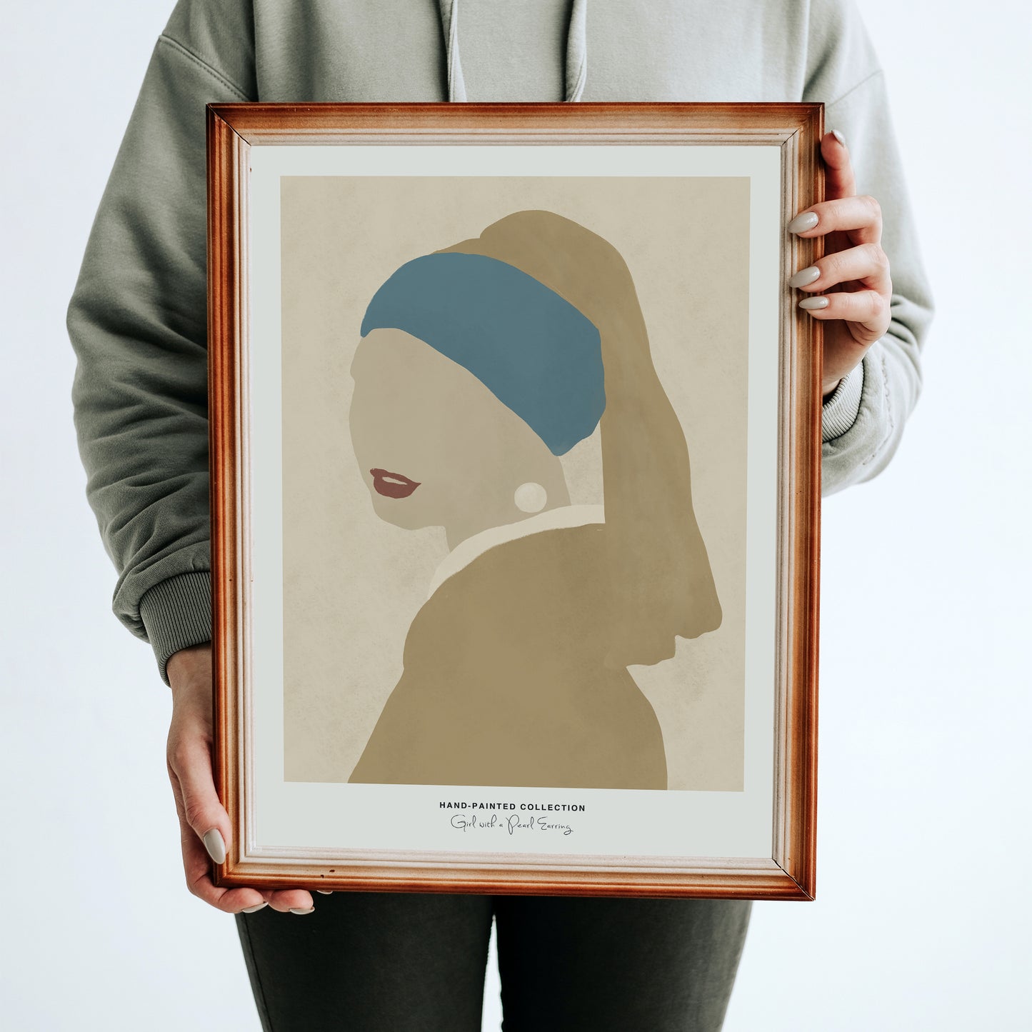 Girl with a Pearl Earring | Hand-Painted Collection Poster