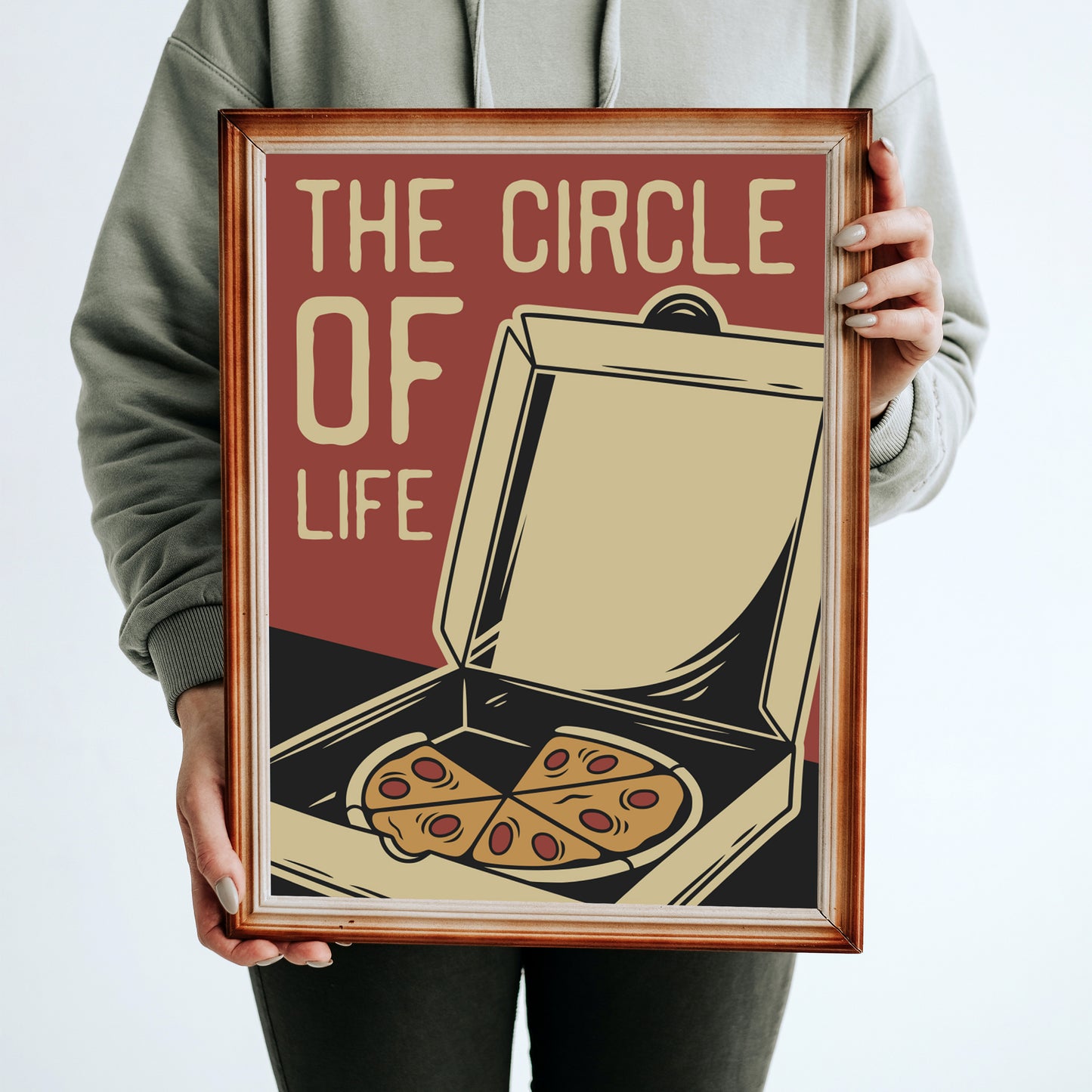 Pizza, The Circle Of Life Print