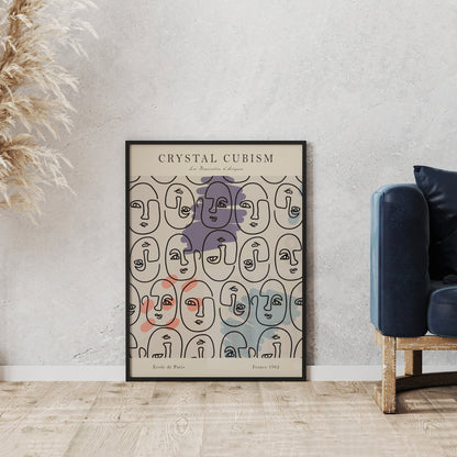 Picasso Homage Cubism Poster