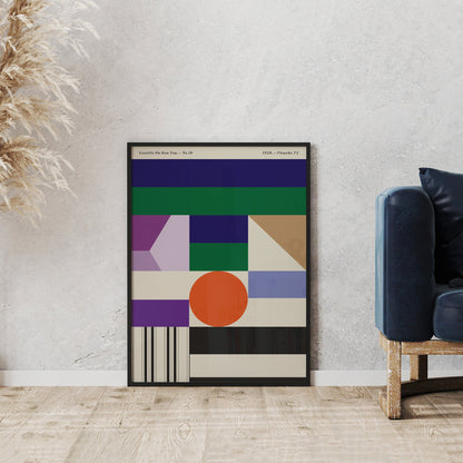 French Geometric Poster