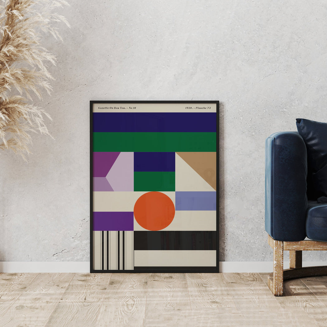 French Geometric Poster