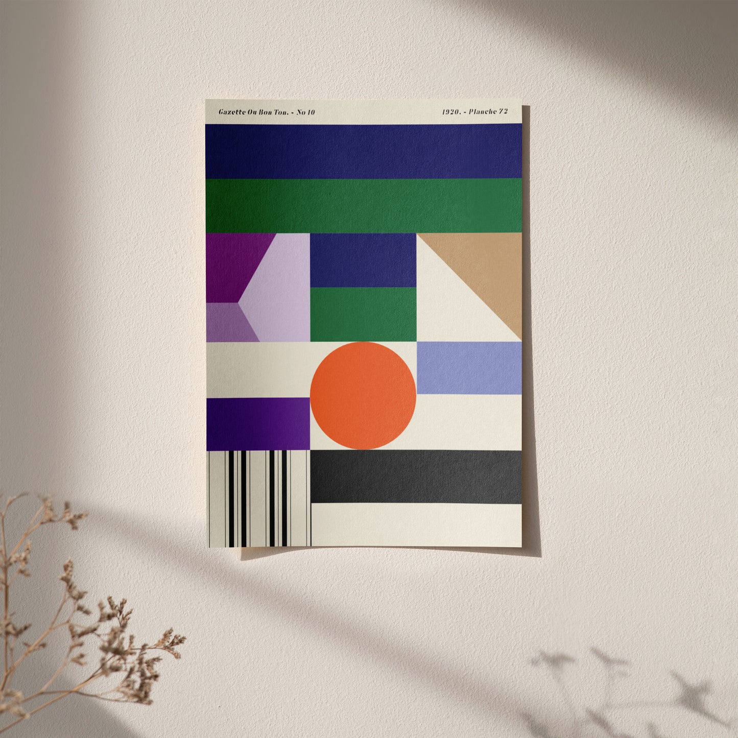 French Geometric Poster