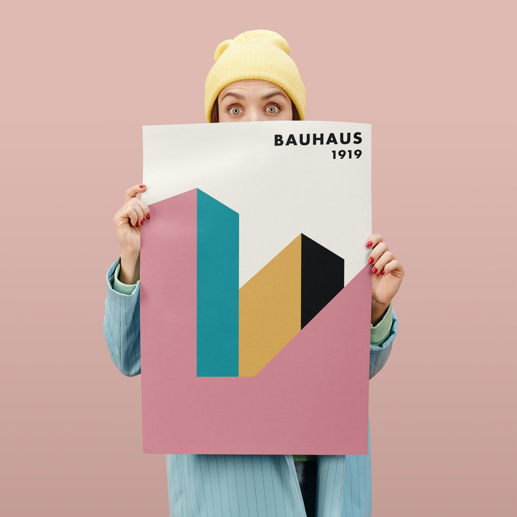 Bauhaus Architecture Minimalist Poster