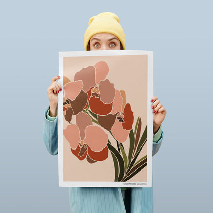 Orchids Botanical Poster