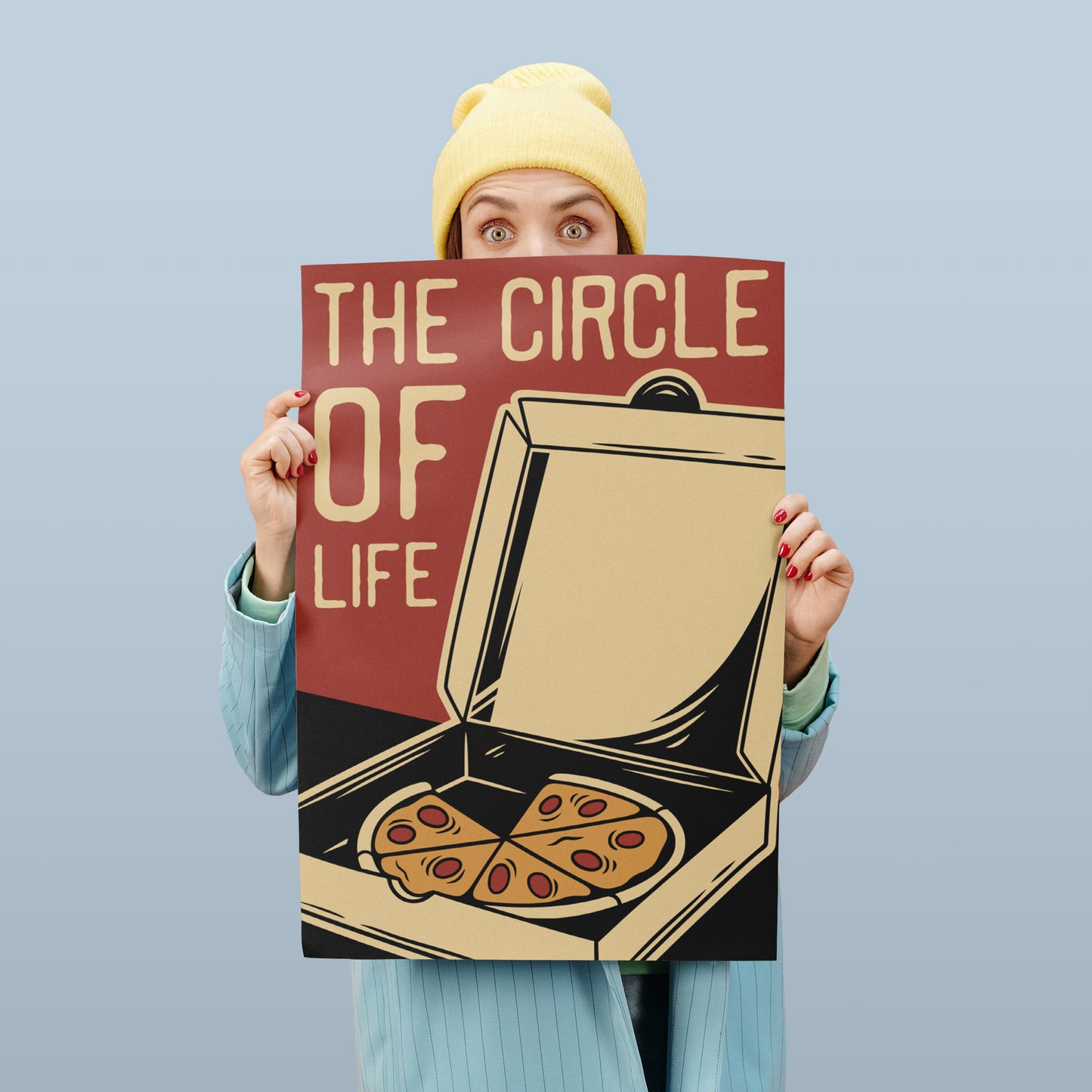 Pizza, The Circle Of Life Print