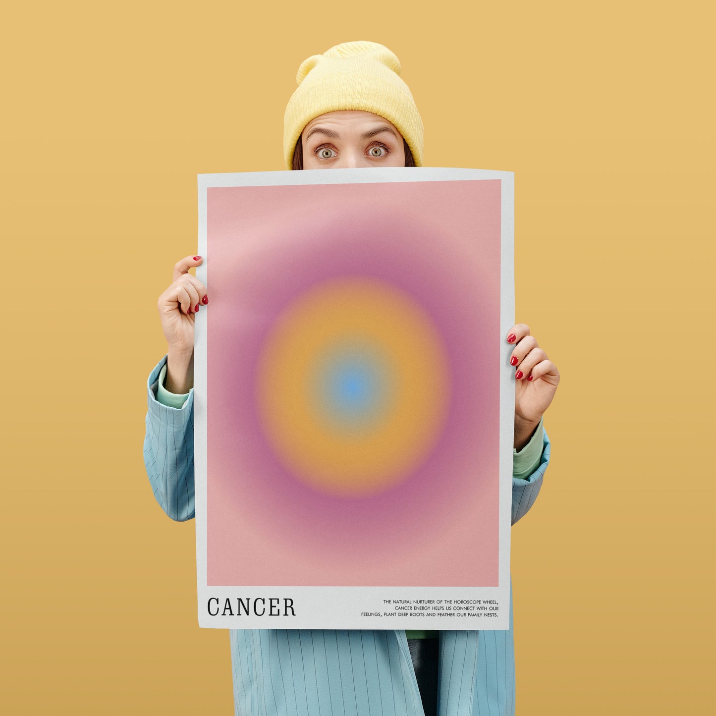 Cancer Zodiac Sign - Colorful Poster