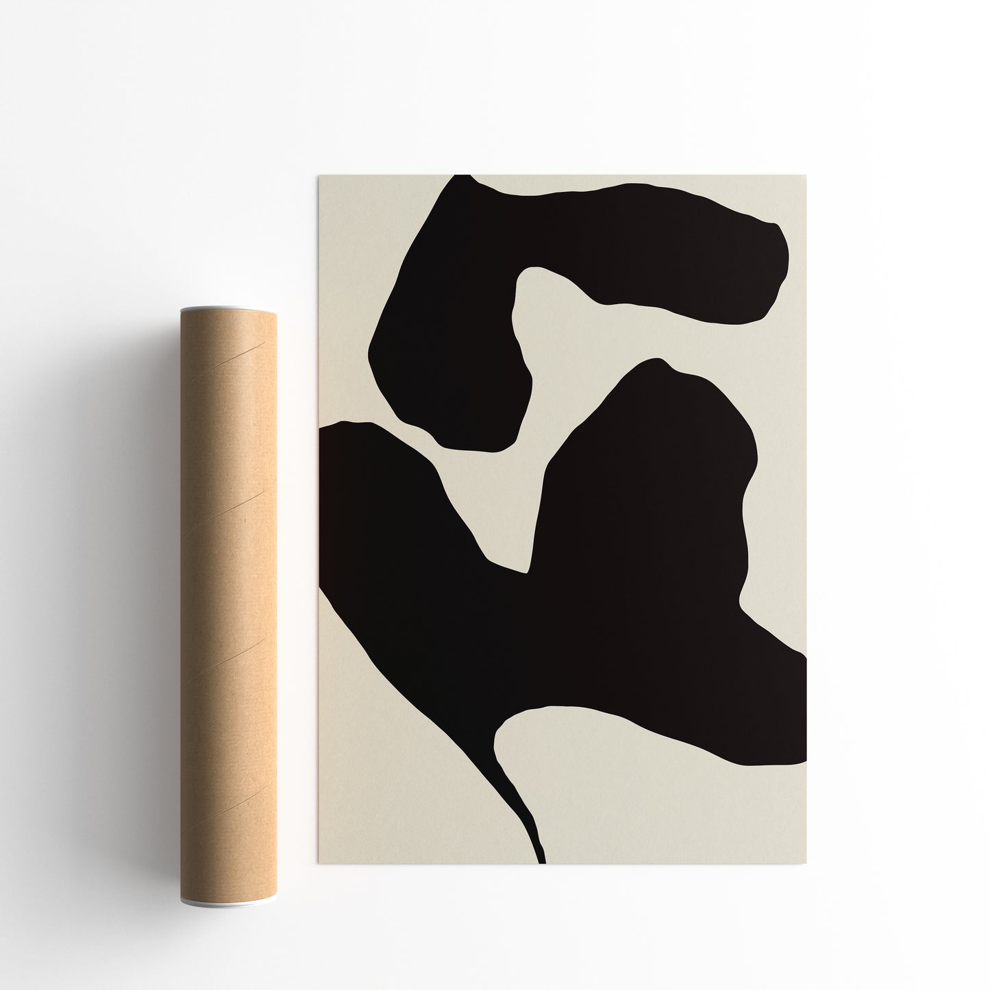 Abstract Ink Shapes Poster