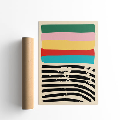 Retro Mid-Century Modern Art Print