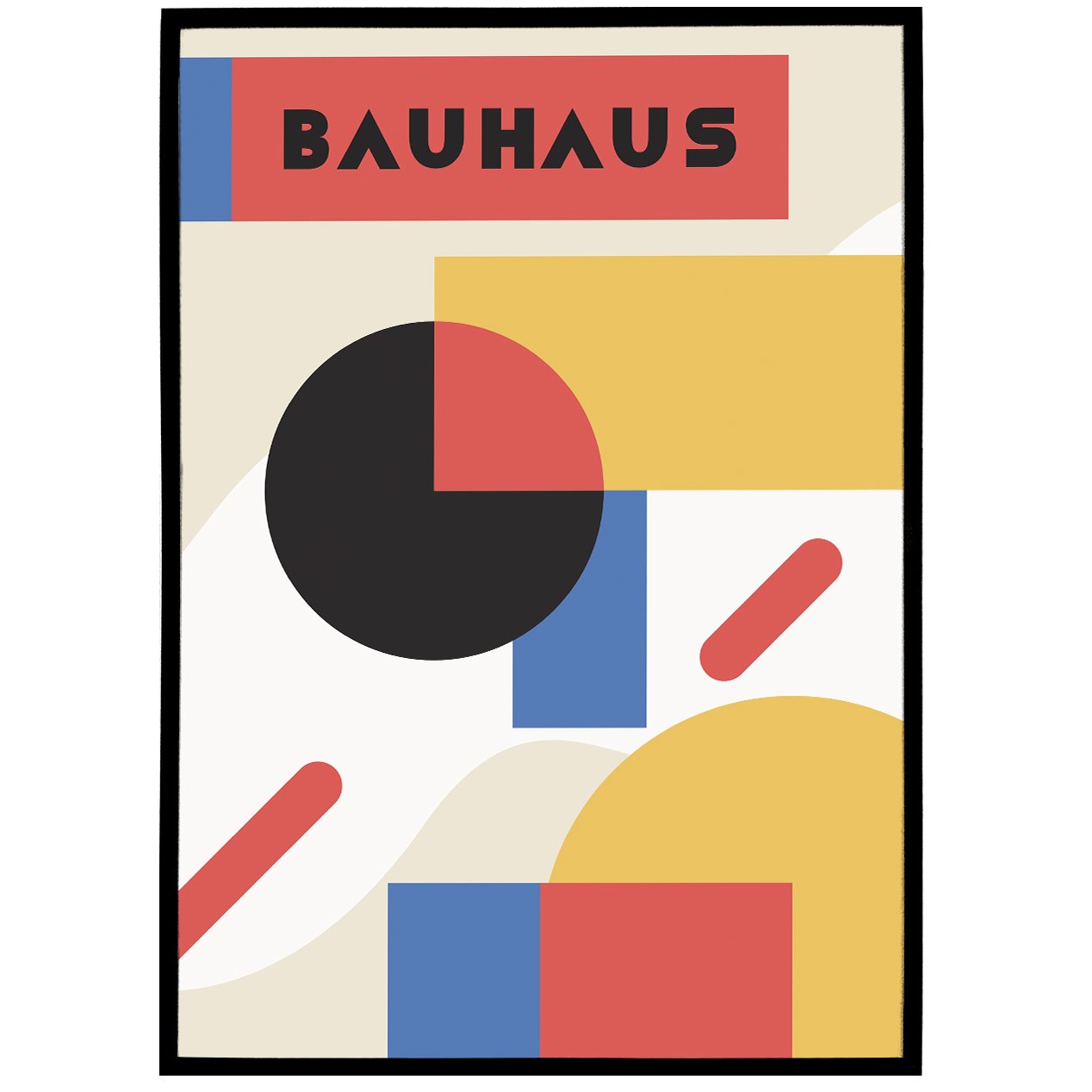 Minimal Geometric Bauhaus Poster