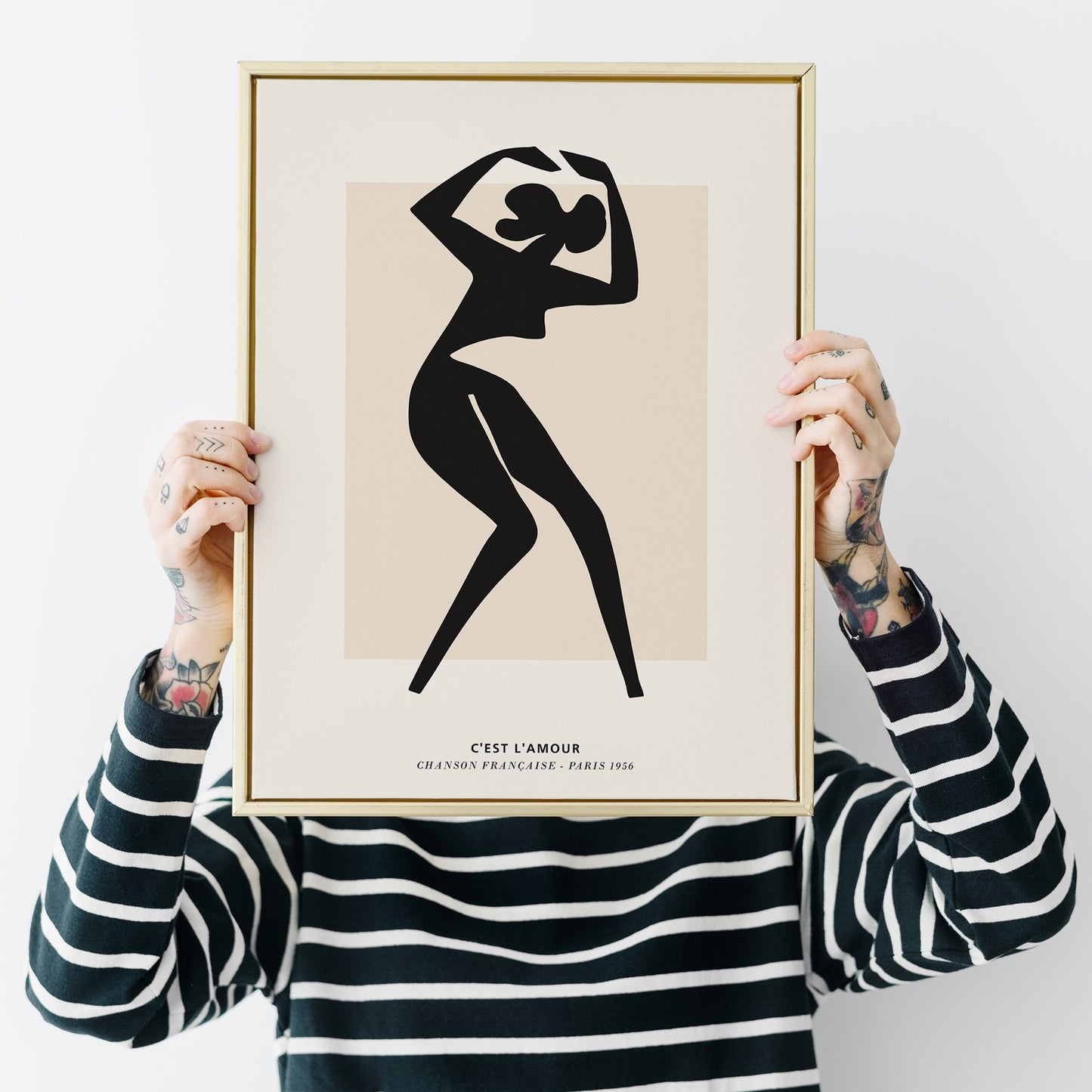 1956 Paris - French Fashion Poster