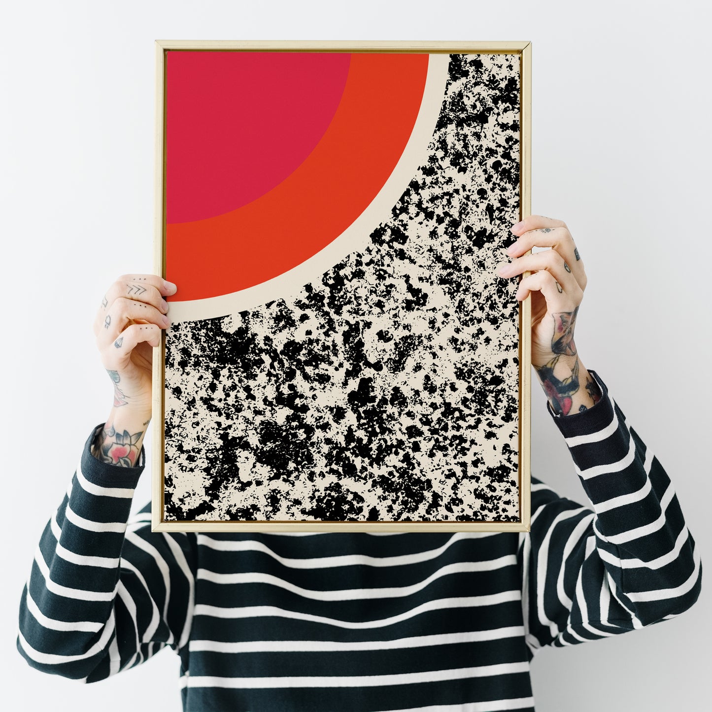 Abstract Retro Art Print