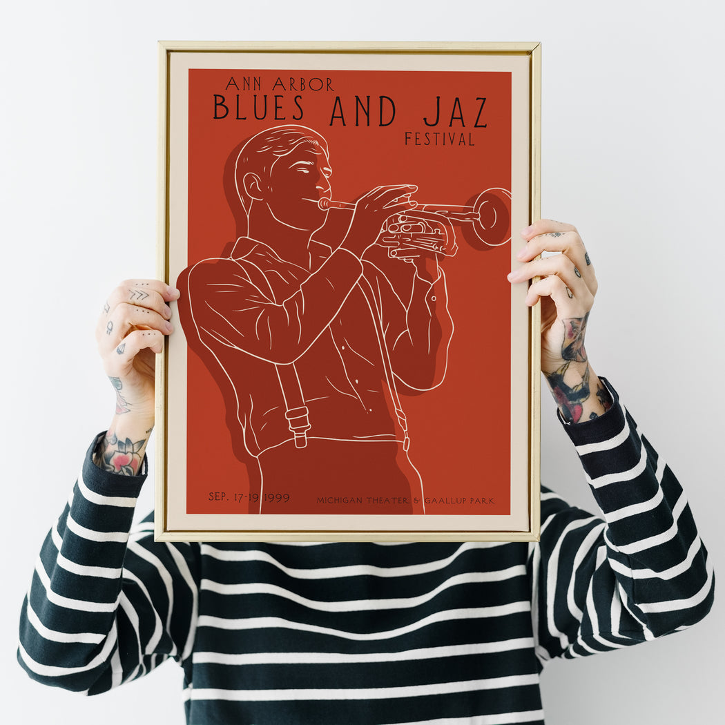 Line Art Jazz Festival Poster