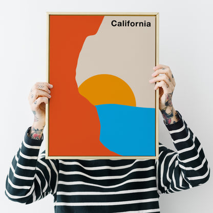 California Illustration Poster
