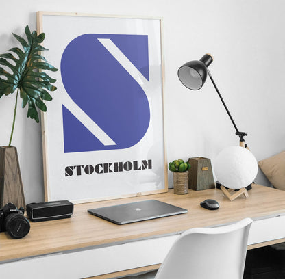 Stockholm Typographic Poster