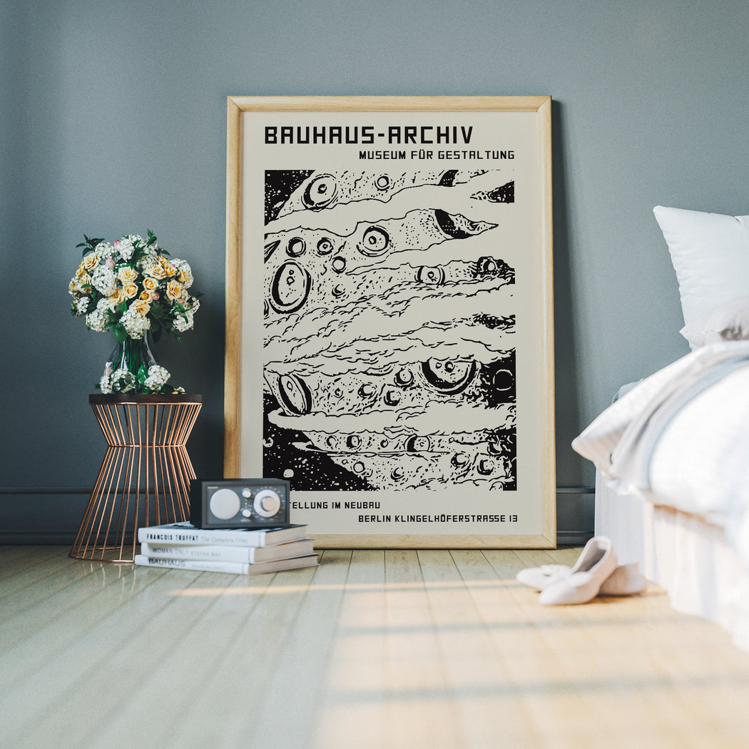 Bauhaus Retro Space Poster
