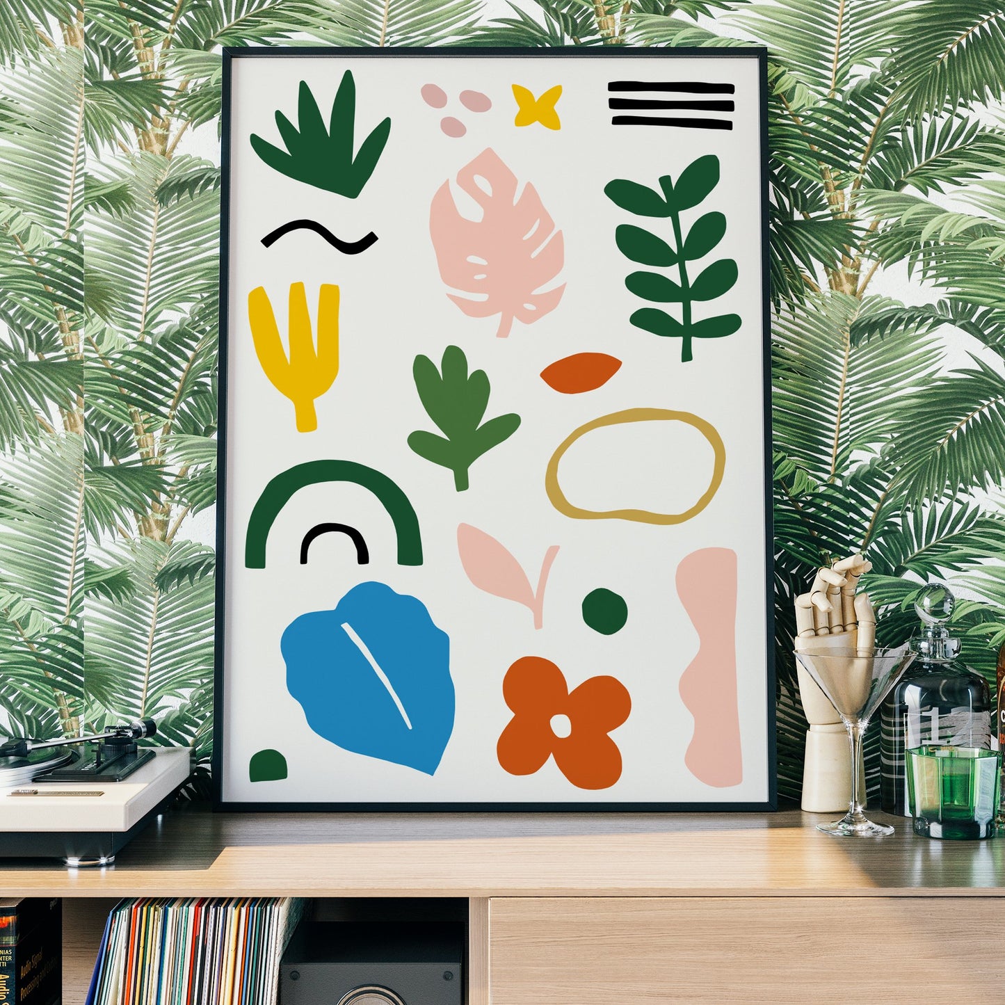 Jungle Cutouts Art Print