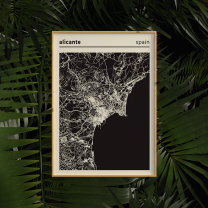 Alicante - Spain, City Map Poster
