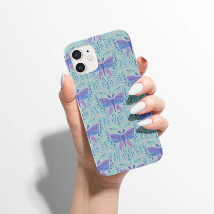 iPhone Cases with folk moth print