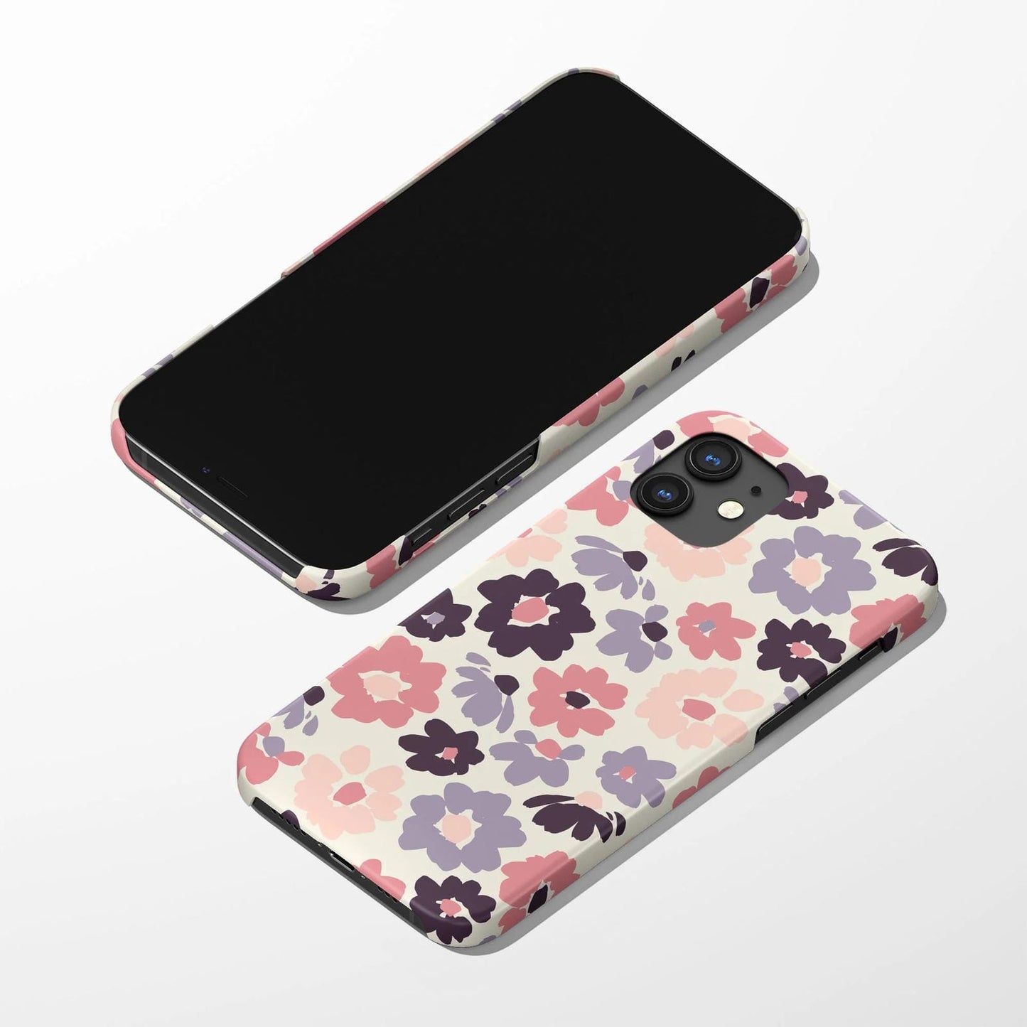 iPhone 12 Case with retro floral painting print