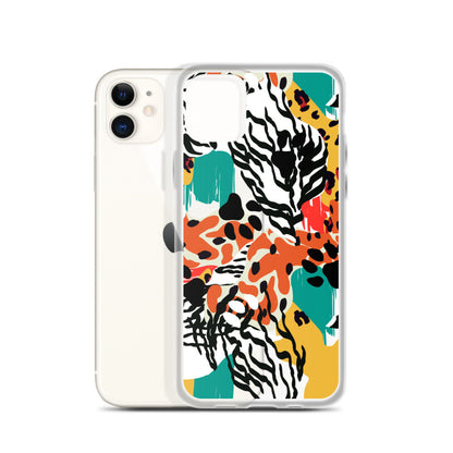 Abstract Zebra iPhone Case