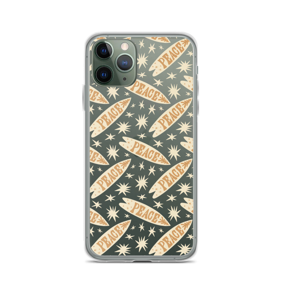 Surfing Camp Peace iPhone Case