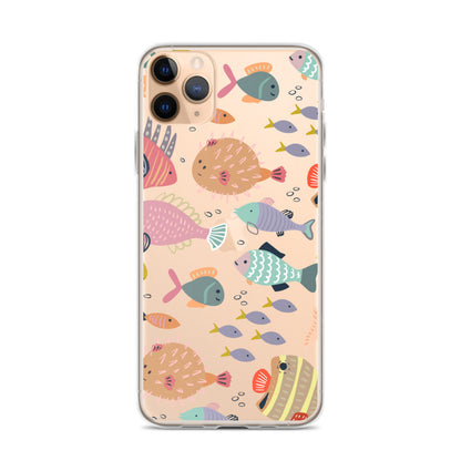Colorful Pastel Fish iPhone Case