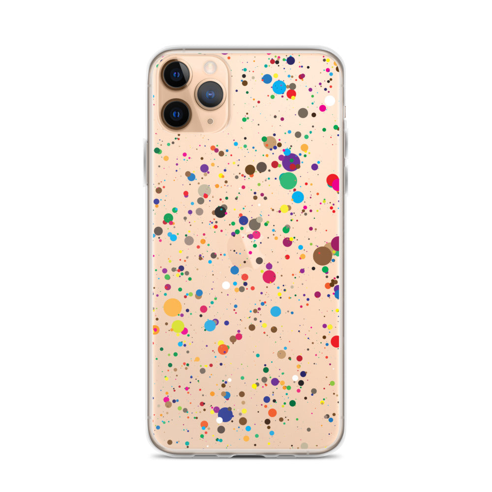 Pollock Painting Clear iPhone Case