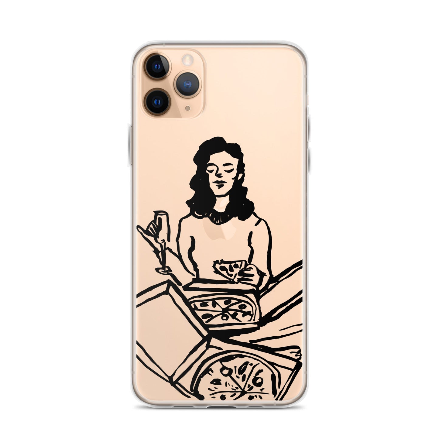 Pizza Lover, Food Lover, Clear iPhone Case
