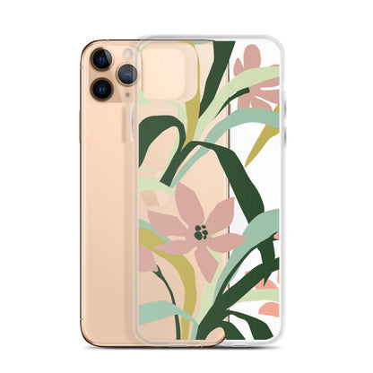 Pastel Tropical Floral iPhone Case