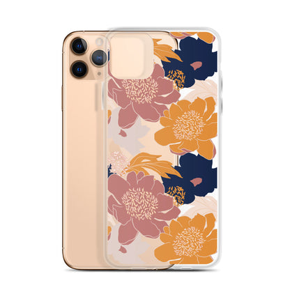 Eclectic Floral Clear iPhone Case