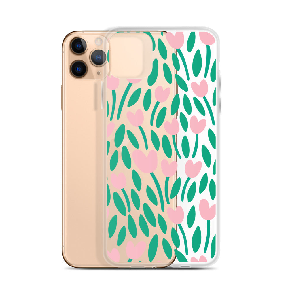 Spring Floral Clear iPhone Case