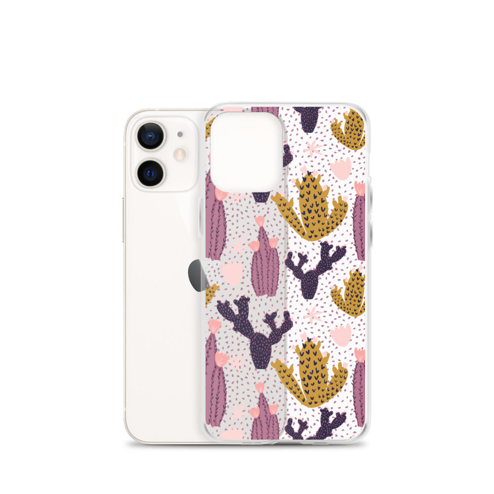 Cute Cactus with Dots iPhone Case