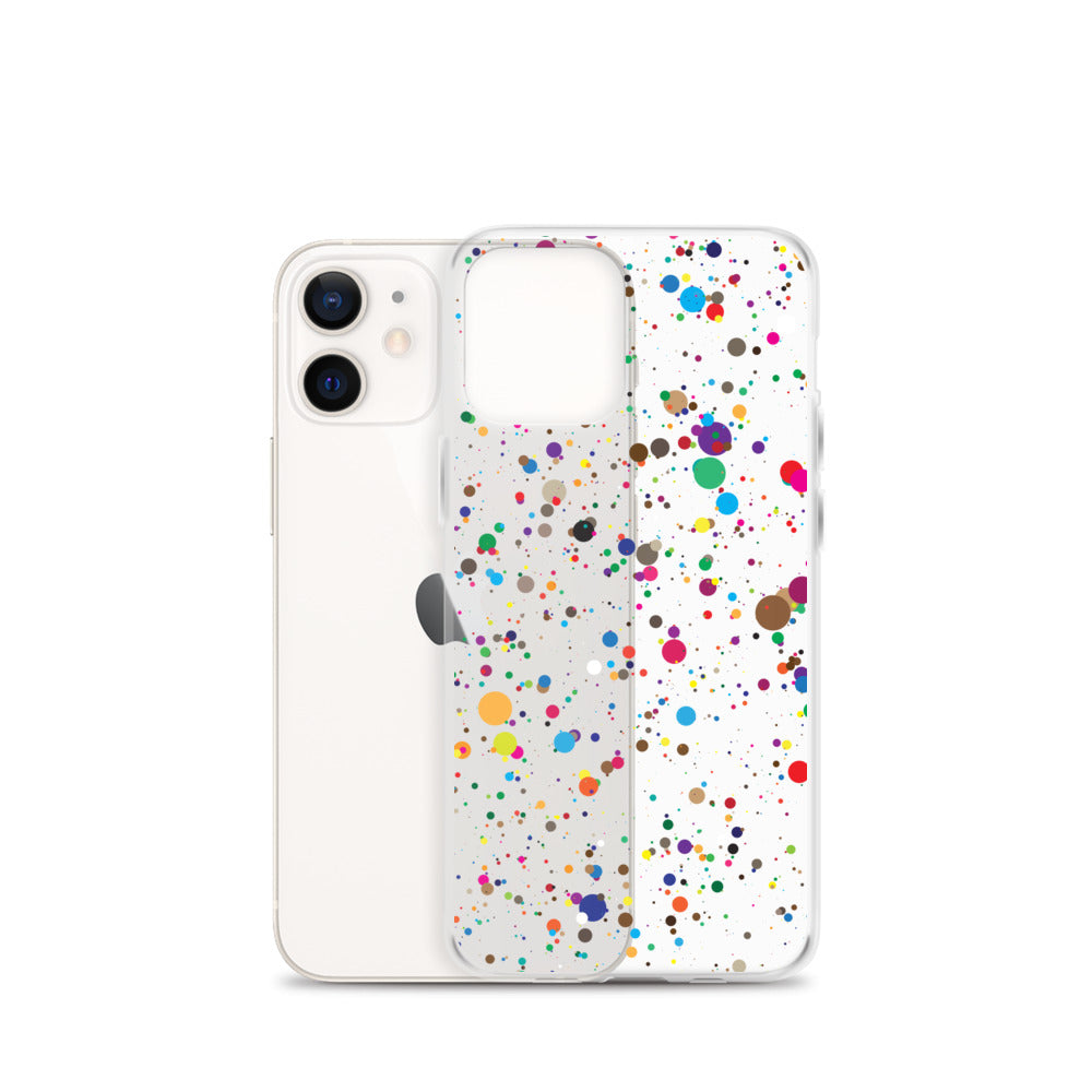 Pollock Painting Clear iPhone Case