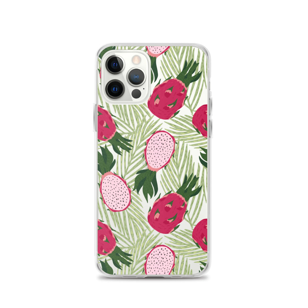 Green Pink Pitaya iPhone Case