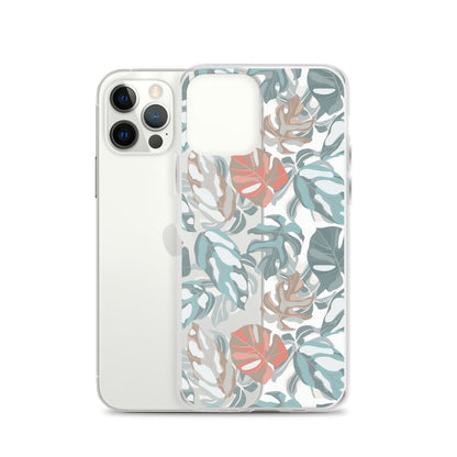 Pastel Tropical Clear iPhone Case
