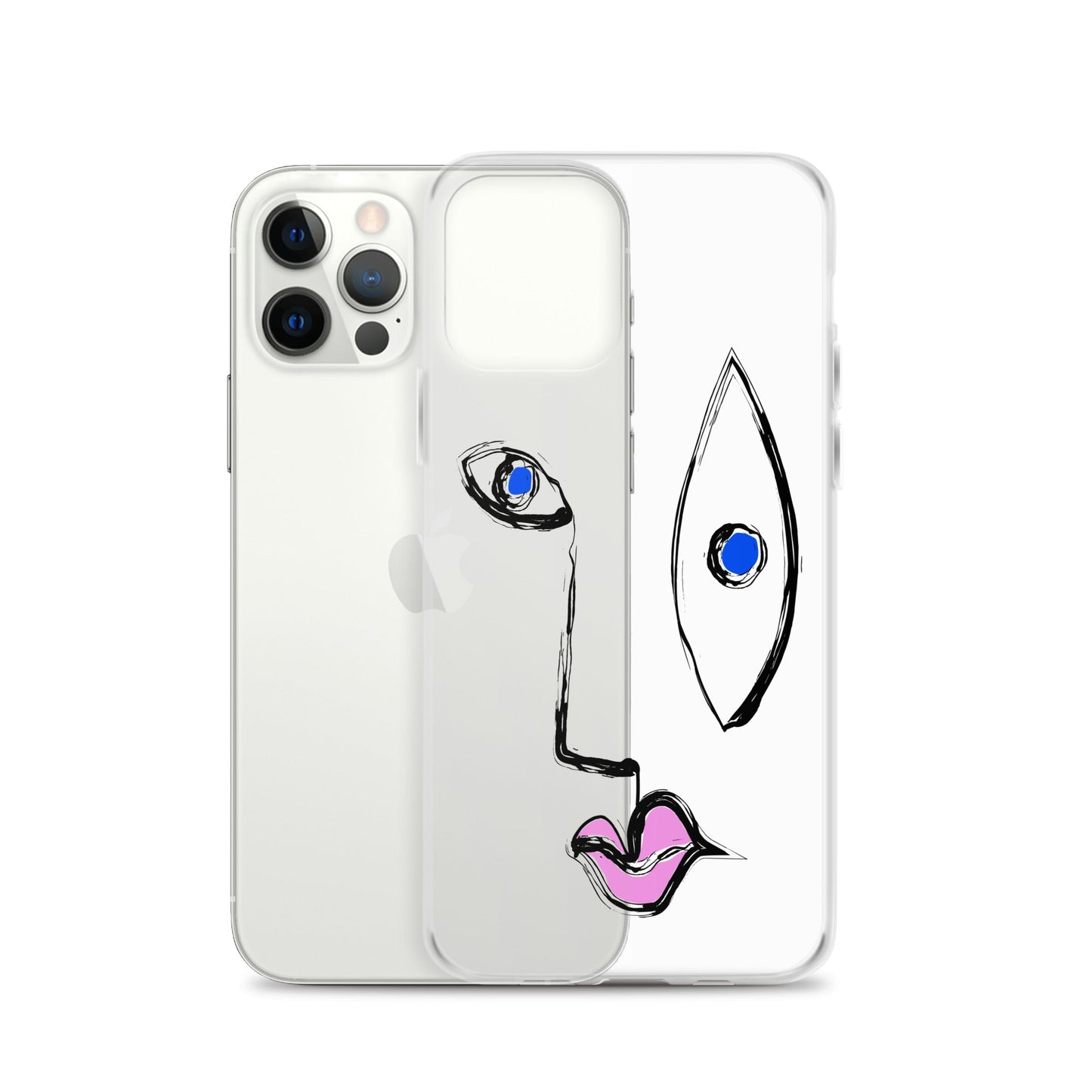 Picasso Face Line Art iPhone Case