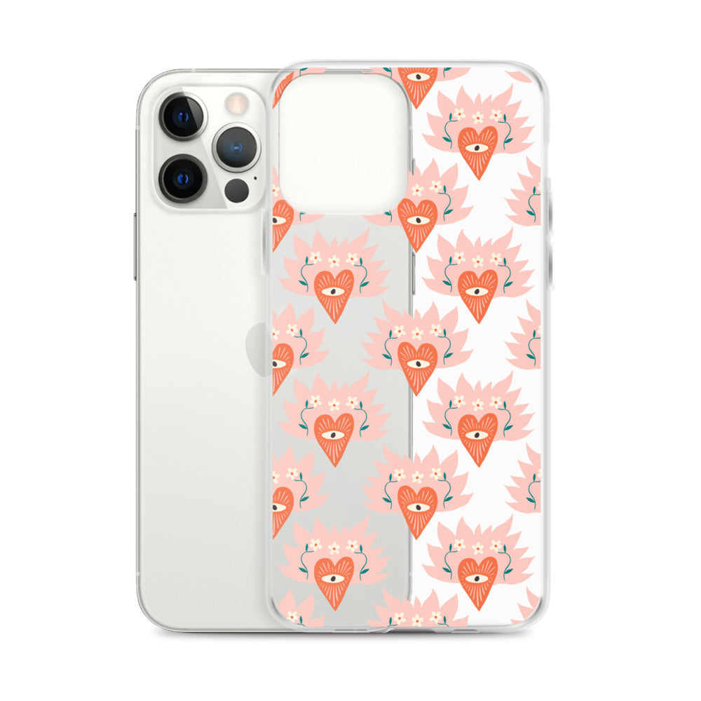 Sacred Heart Flame Love iPhone Case