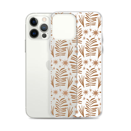 Beige Boho Floral iPhone Case